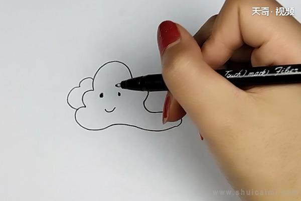 白云简笔画怎么画 白云简笔画步骤