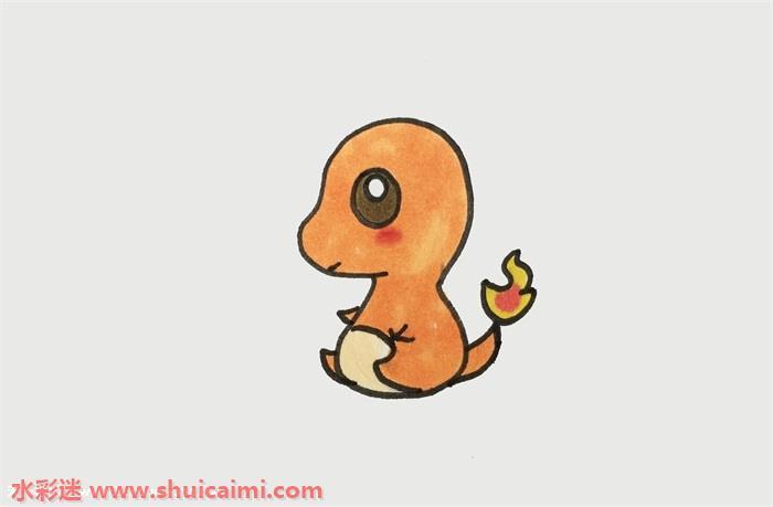 火龙怎么画 火龙简笔画图片
