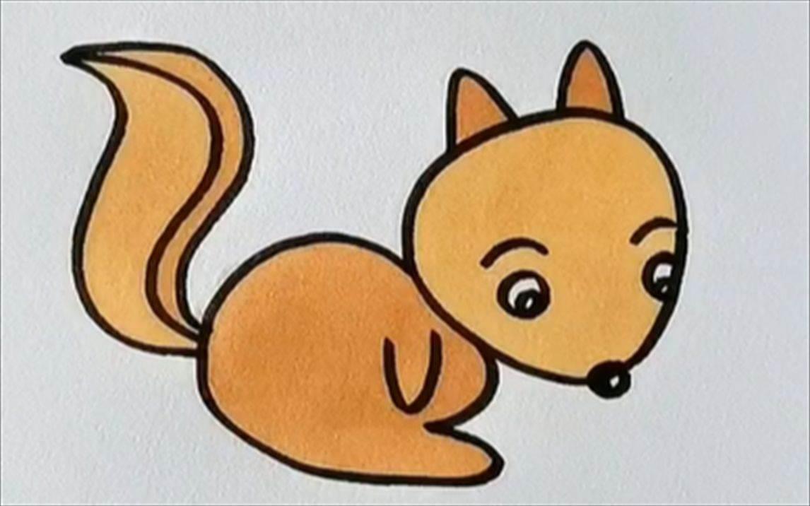 小松鼠简笔画 小松鼠简笔画可爱又简单