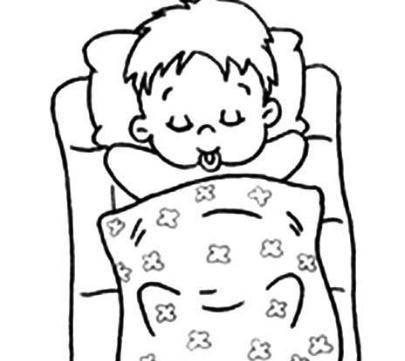 睡觉简笔画 睡觉简笔画小女孩