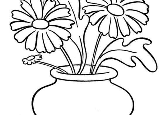 花瓶简笔画 花瓶简笔画彩色