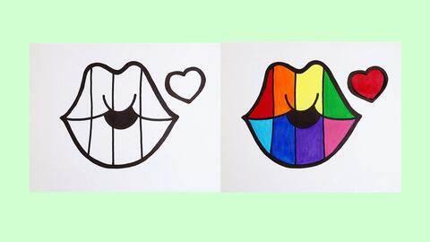 嘴唇简笔画 嘴巴简笔画卡通可爱