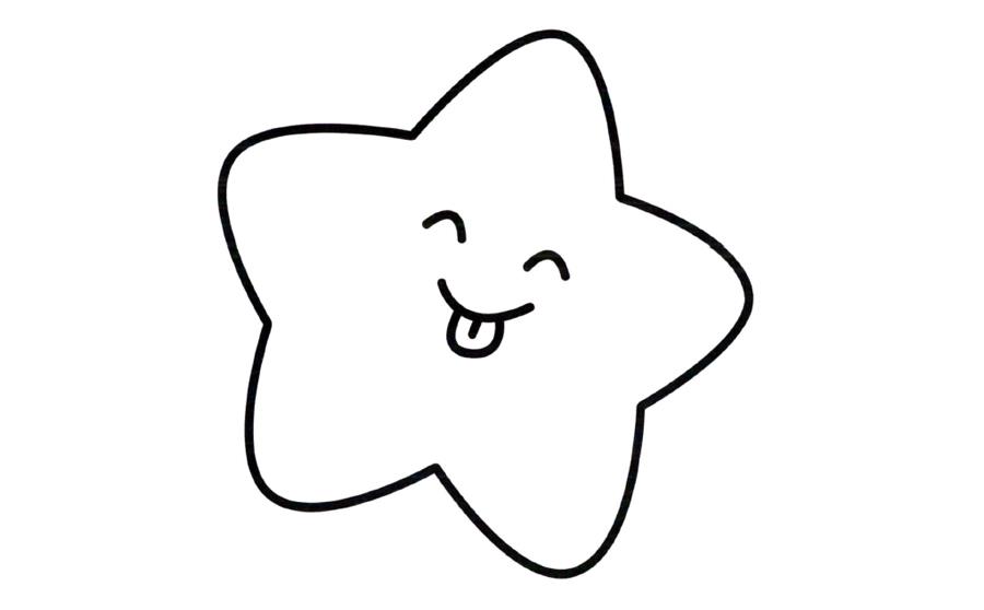 关于星星的简笔画图片大全步骤 幼儿-星星的画法简笔画图片