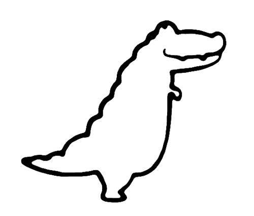 鳄鱼简笔画图片大全 鳄鱼简笔画图片大全可爱