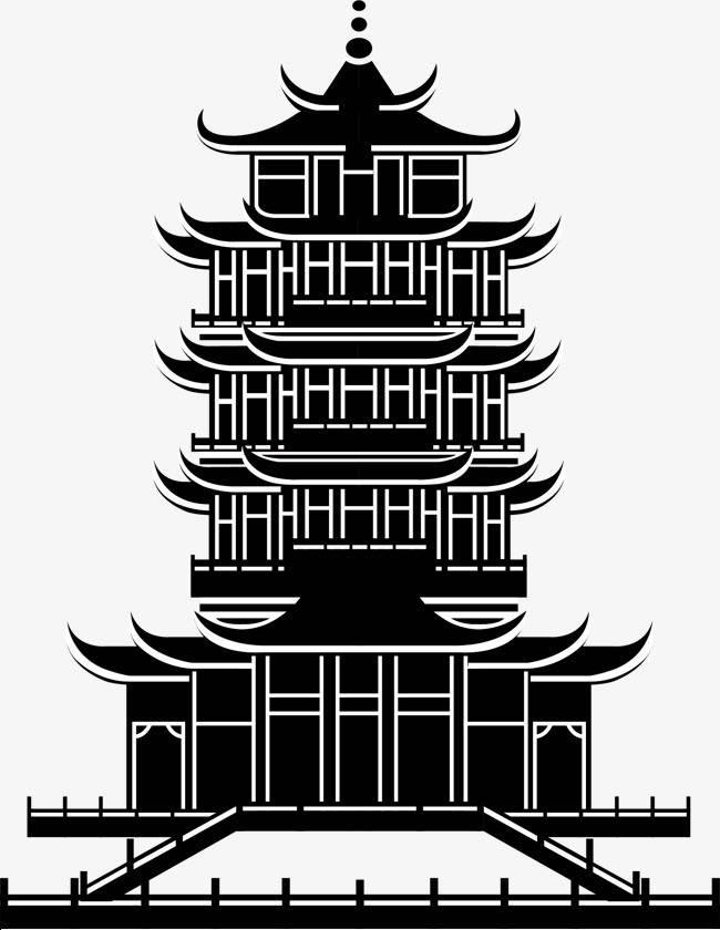 黄鹤楼简笔画 黄鹤楼简笔画小学生