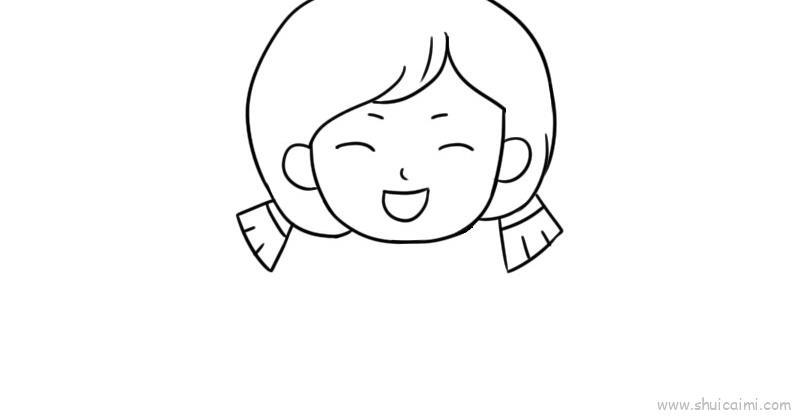 自画像女生儿童画怎么画 自画像女生简笔画好看