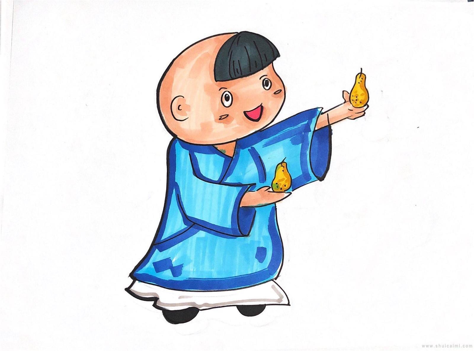 孔融让梨简笔画怎么画 孔融让梨简笔画好看
