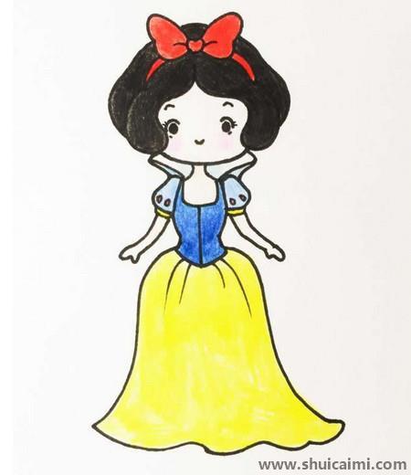 白雪公主图儿童简笔画