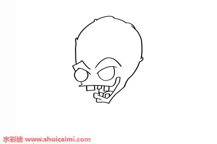 僵王博士怎么画 僵王博士简笔画步骤图