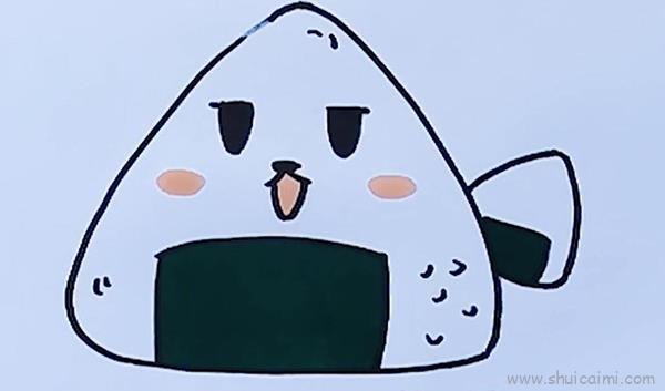 饭团儿童画怎么画 饭团简笔画简单又好看