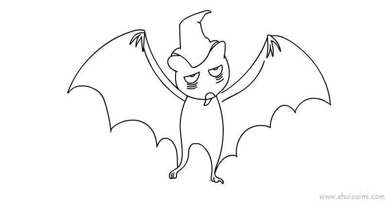 万圣节蝙蝠儿童画怎么画 万圣节蝙蝠简笔画图片大全