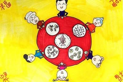 年夜饭的简笔画 年夜饭的简笔画怎么画的