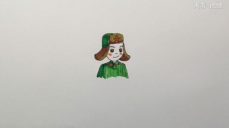 雷锋简笔画怎么画 雷锋简笔画图片大全