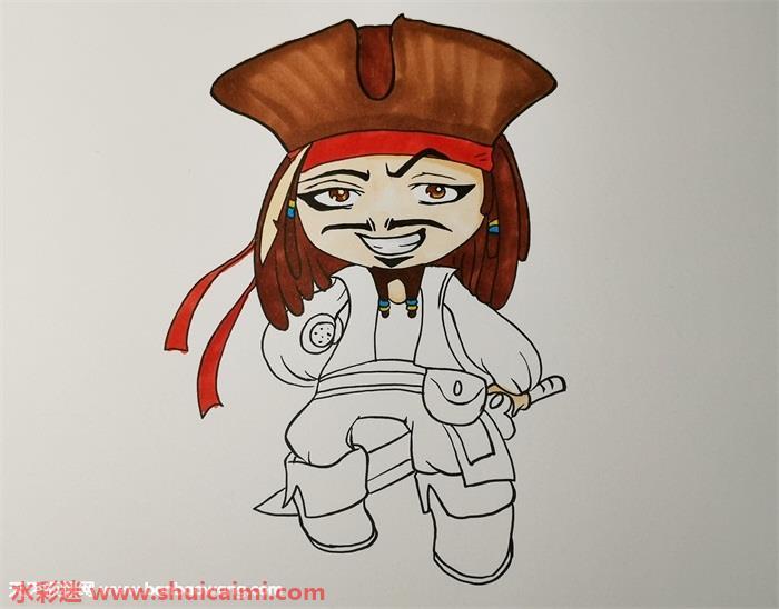 杰克船长怎么画 杰克船长简笔画画法
