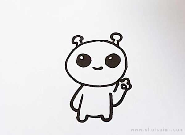 外星人简笔画怎么画 外星人简笔画顺序