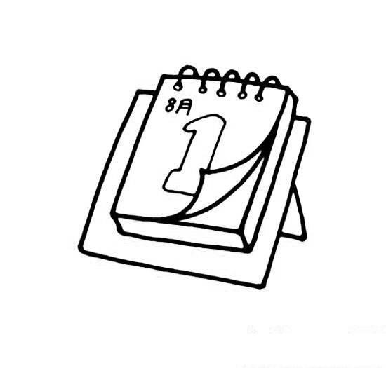 日历简笔画 日历简笔画手绘可爱