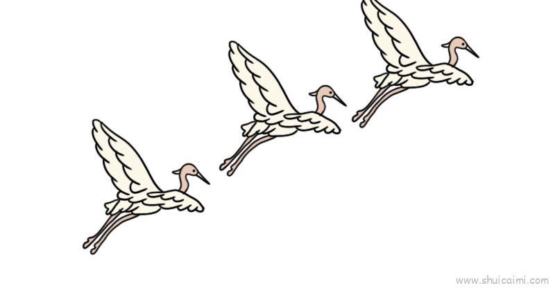 一行白鹭上青天儿童画怎么画 一行白鹭上青天简笔画简单