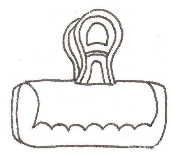 夹子的简笔画怎么画 夹子的简笔画图片