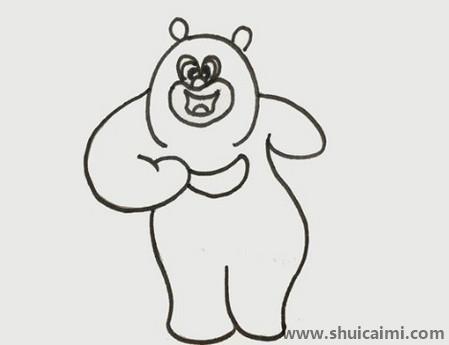 熊二儿童简笔画