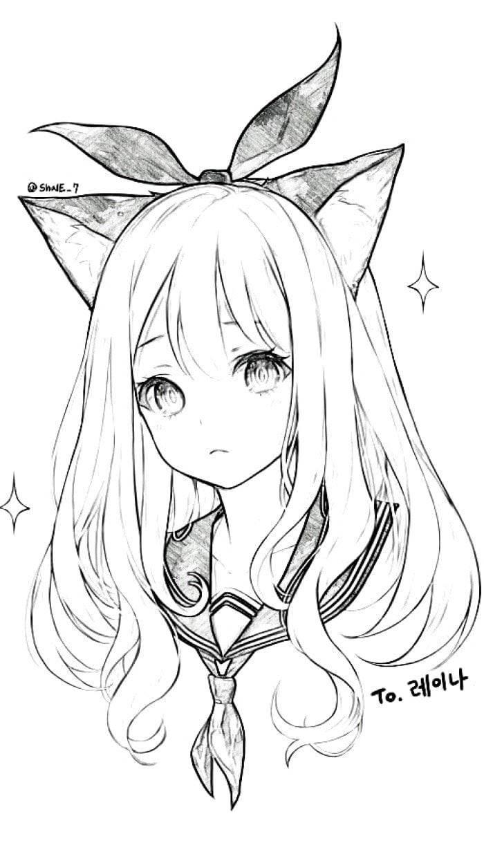 人物简笔画女孩 人物简笔画女孩全身学生