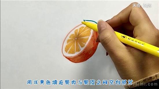 橙子简笔画怎么画 橙子简笔画顺序
