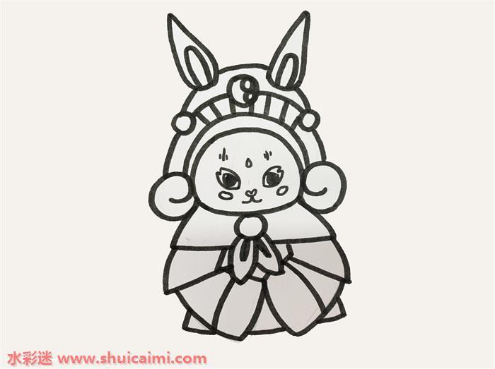 兔儿爷怎么画 兔儿爷简笔画简单步骤画法