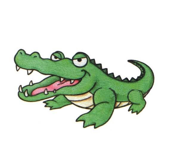 小鳄鱼简笔画 可爱的小鳄鱼简笔画