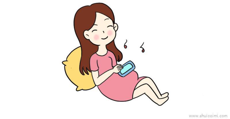 孕妇儿童画怎么画 孕妇简笔画好看