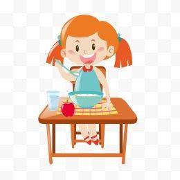 吃饭简笔画 吃饭简笔画儿童画