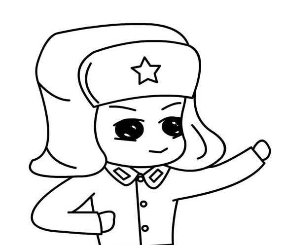 红色革命简笔画 红色革命简笔画图片