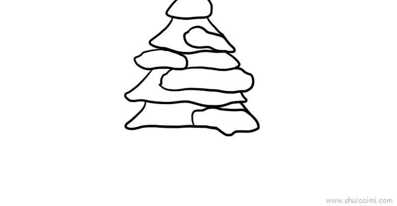雪松儿童画怎么画 雪松简笔画步骤