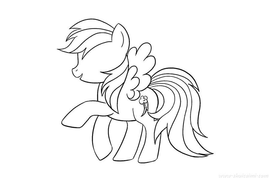 小马宝莉云宝黛西怎么画 小马宝莉云宝黛西简笔画步骤