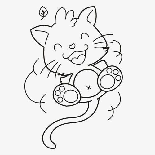 小猫咪简笔画 小猫咪简笔画图片大全