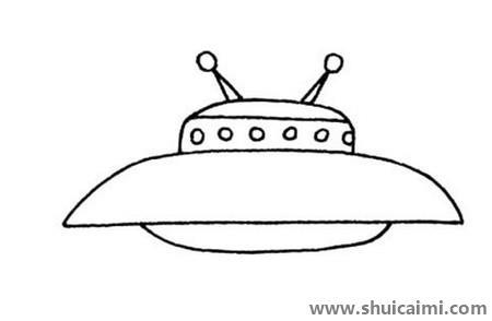 飞碟儿童简笔画