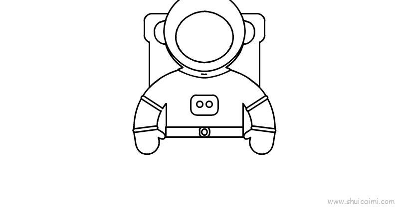 宇航员儿童画怎么画 宇航员简笔画简单