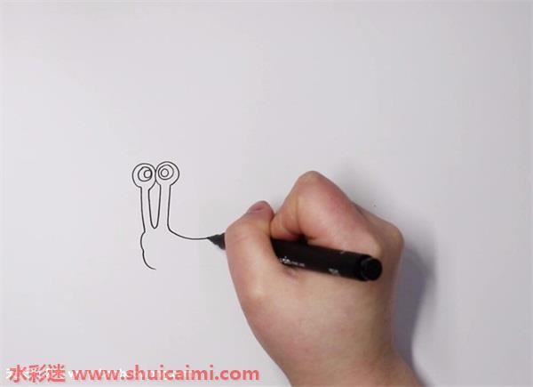 蜗牛怎么画 蜗牛简笔画图片大全带颜色