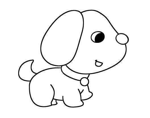 狗简笔画 狗简笔画简单又好看