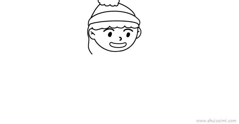 冬天堆雪人儿童画怎么画 冬天堆雪人简笔画好看