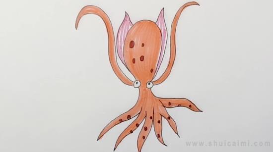 章鱼简笔画怎么画 章鱼简笔画步骤