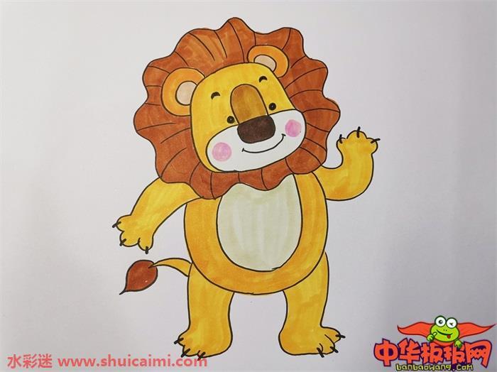 分享狮子简笔画教程，一步一步教你画狮子