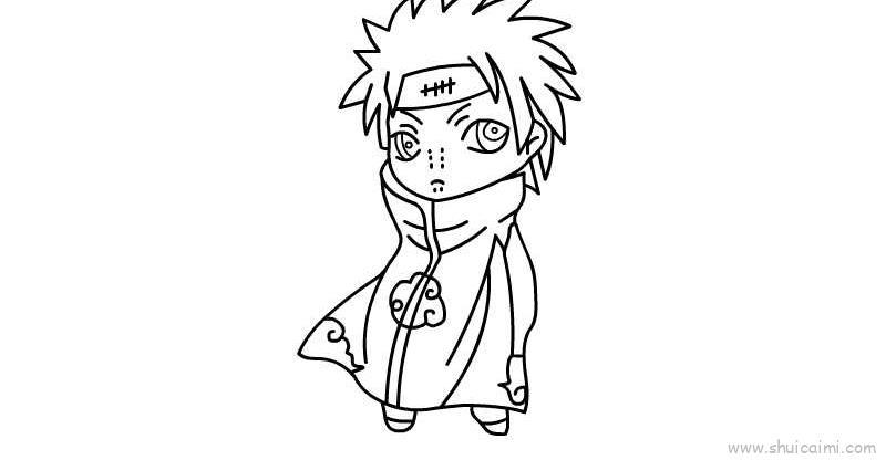 佩恩儿童画怎么画 佩恩简笔画图片大全