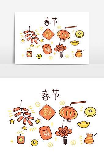 春节食物简笔画 春节食物简笔画图片大全