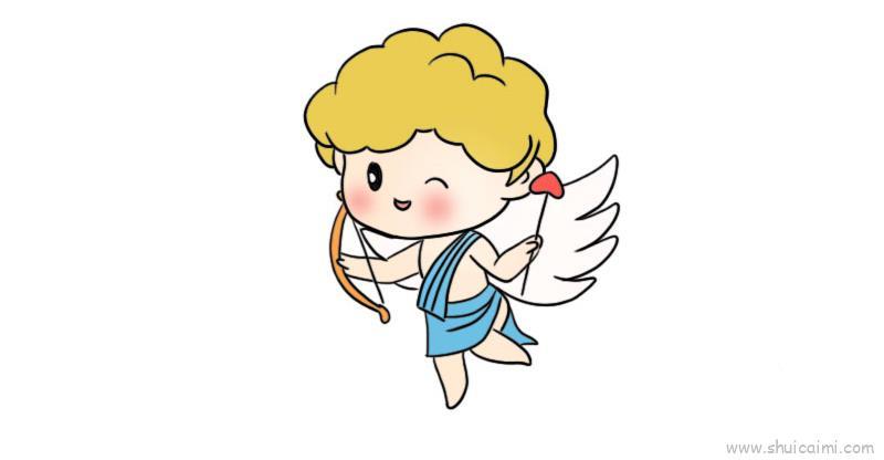丘比特儿童画怎么画 丘比特简笔画顺序