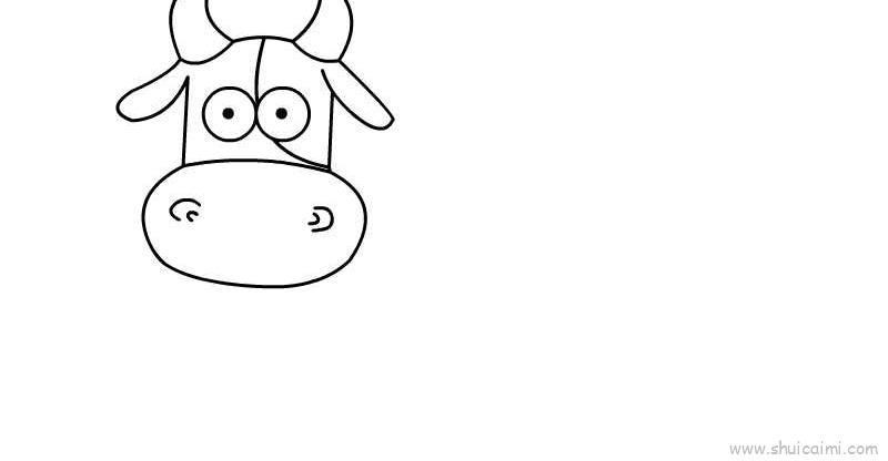 奶牛儿童画怎么画 奶牛简笔画图片大全