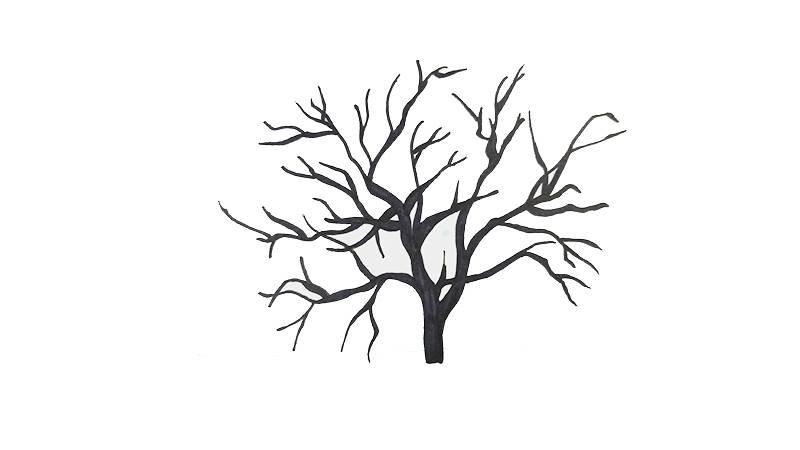 冬天的树简笔画 冬天的树简笔画幼儿园小班