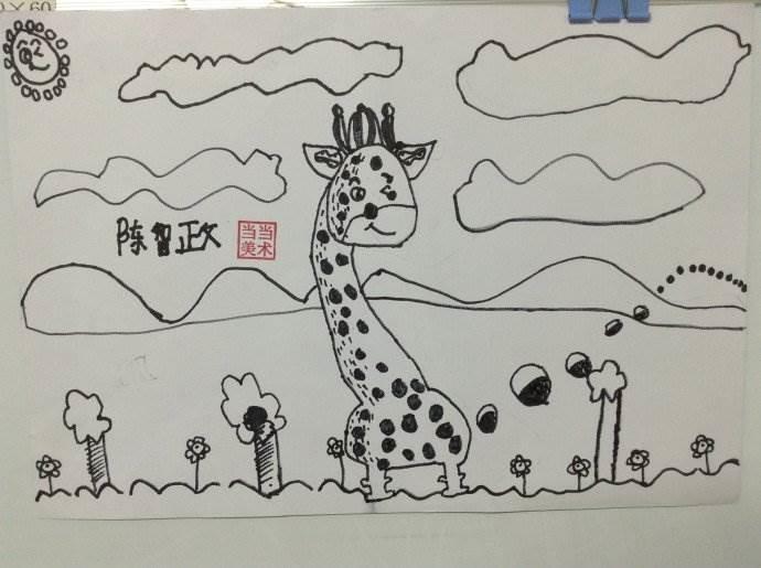 儿童线条简笔画 儿童线条简笔画彩色