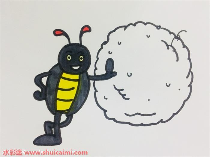 屎壳郎怎么画 屎壳郎简笔画简单又漂亮彩色