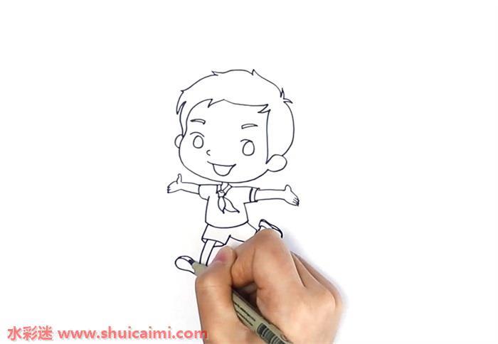 儿童画少先队员怎么画 少先队员简笔画彩色