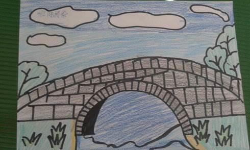 桥简笔画图片大全 海心沙桥简笔画图片大全