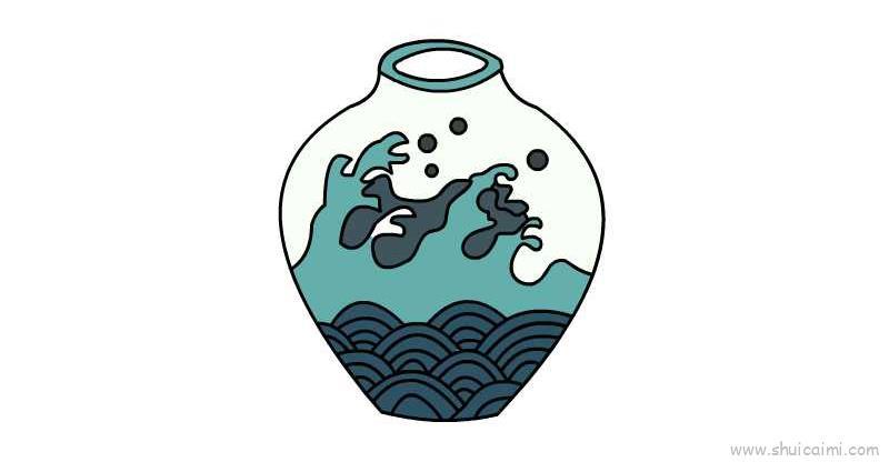 青花瓷儿童画怎么画 青花瓷简笔画好看